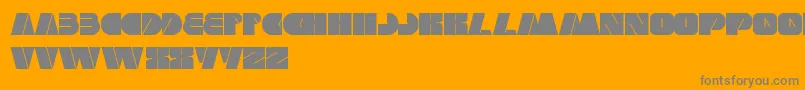 MonsterRock Font – Gray Fonts on Orange Background