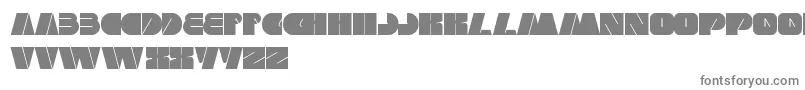 MonsterRock-fontti – harmaat kirjasimet valkoisella taustalla
