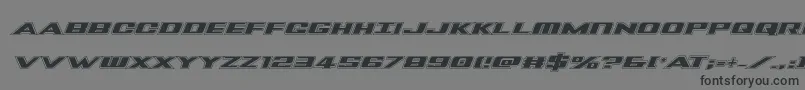 Tigersharkproital Font – Black Fonts on Gray Background