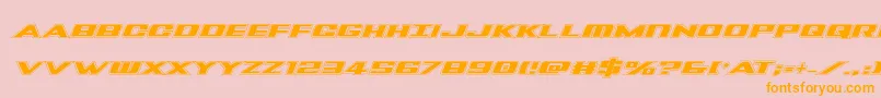 Tigersharkproital Font – Orange Fonts on Pink Background