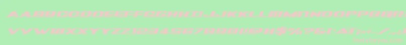 Tigersharkproital Font – Pink Fonts on Green Background