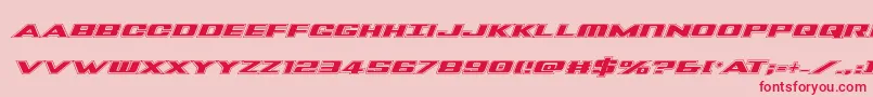 Tigersharkproital Font – Red Fonts on Pink Background