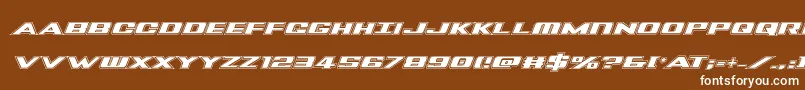 More about Tigersharkproital Font Tigersharkproital Font – White Fonts on Brown Background