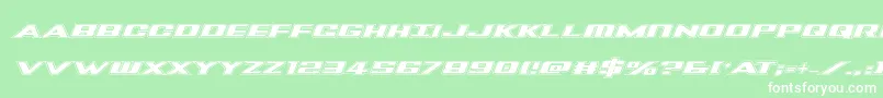 Tigersharkproital Font – White Fonts on Green Background