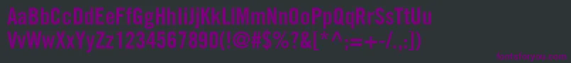 fuente CommerceCondensedSsiSemiBoldCondensed – Fuentes Moradas Sobre Fondo Negro