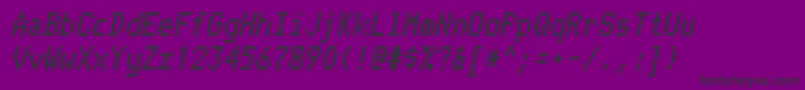 TelidonHvItalic Font – Black Fonts on Purple Background