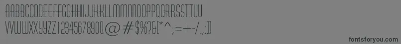 HuxleyroughRegular Font – Black Fonts on Gray Background