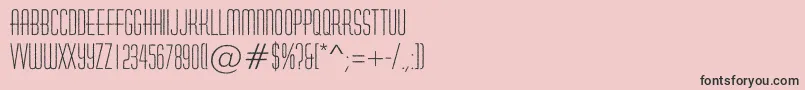 HuxleyroughRegular Font – Black Fonts on Pink Background