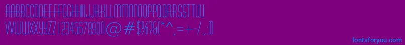 Шрифт HuxleyroughRegular – синие шрифты на фиолетовом фоне