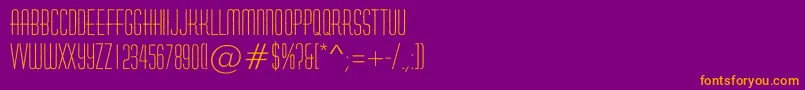 HuxleyroughRegular Font – Orange Fonts on Purple Background