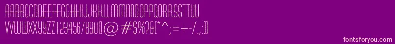 HuxleyroughRegular Font – Pink Fonts on Purple Background