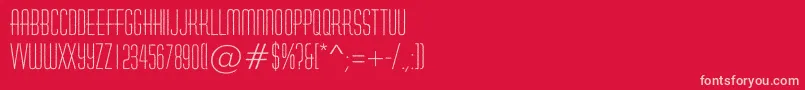 HuxleyroughRegular Font – Pink Fonts on Red Background