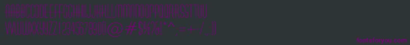 HuxleyroughRegular Font – Purple Fonts on Black Background