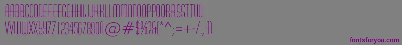 Шрифт HuxleyroughRegular – фиолетовые шрифты на сером фоне