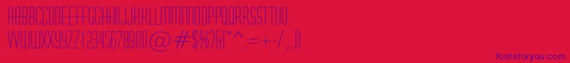 HuxleyroughRegular-fontti – violetit fontit punaisella taustalla