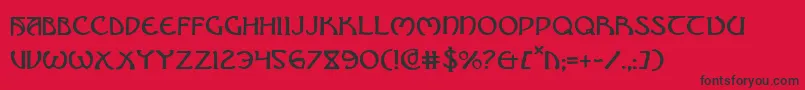 Brin Font – Black Fonts on Red Background