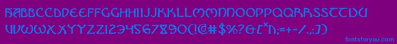 Brin Font – Blue Fonts on Purple Background