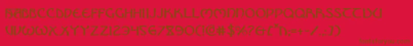 Brin Font – Brown Fonts on Red Background