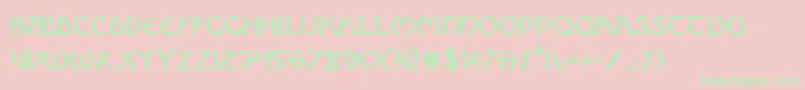 Brin Font – Green Fonts on Pink Background