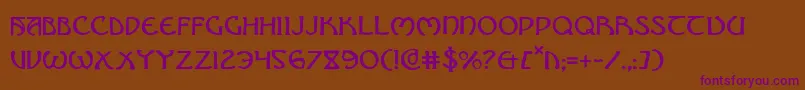 Brin Font – Purple Fonts on Brown Background