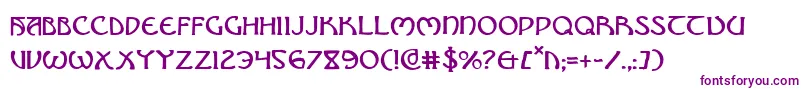 Brin Font – Purple Fonts on White Background