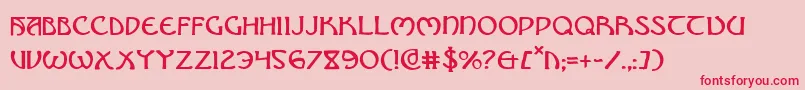 Brin Font – Red Fonts on Pink Background