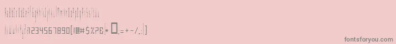 GeekSkinny Font – Gray Fonts on Pink Background