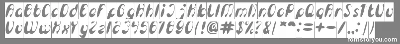 EnjoyTheTimeInverse Font – White Fonts on Gray Background