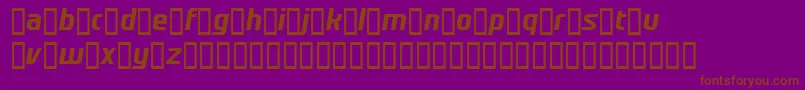 RedShirt Font – Brown Fonts on Purple Background