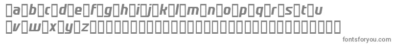 RedShirt-fontti – harmaat kirjasimet valkoisella taustalla