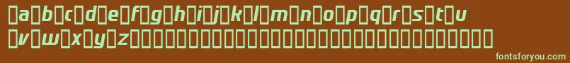Шрифт RedShirt – зелёные шрифты на коричневом фоне
