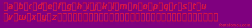 RedShirt Font – Red Fonts on Purple Background