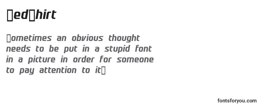 Review of the RedShirt Font