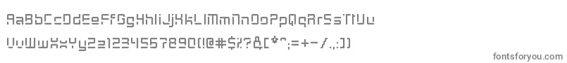 フォントGraycat – 白い背景に灰色の文字