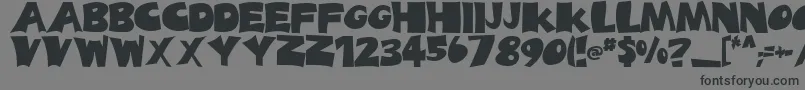 BladesRegular Font – Black Fonts on Gray Background