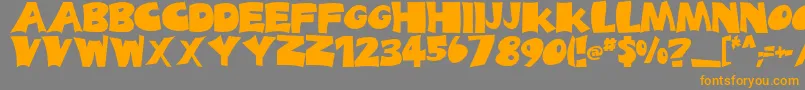 BladesRegular Font – Orange Fonts on Gray Background