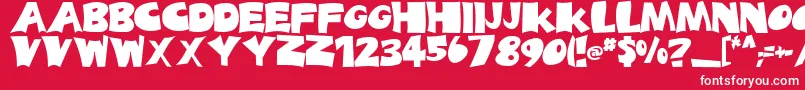 BladesRegular Font – White Fonts on Red Background