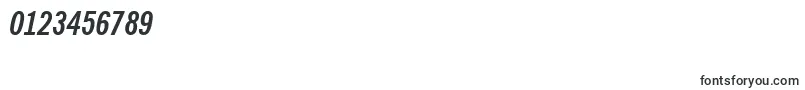 NewsGothicBoldCondensedItalicBt Font – Fonts for Numbers and Digits