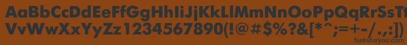 Futuris0 Font – Black Fonts on Brown Background