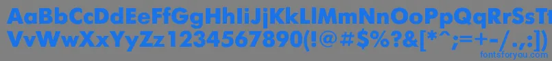 Futuris0 Font – Blue Fonts on Gray Background