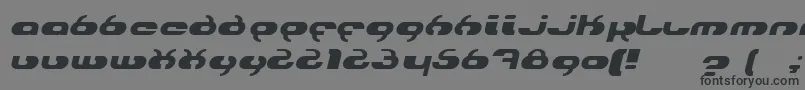 Шрифт HydroItalic – чёрные шрифты на сером фоне