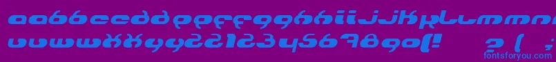 HydroItalic Font – Blue Fonts on Purple Background