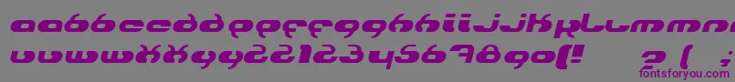 HydroItalic-fontti – violetit fontit harmaalla taustalla