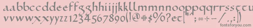RamseySd Font – Gray Fonts on Pink Background