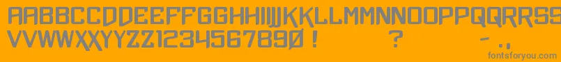 Więcej informacji o czcionce Xtrchr Czcionka Xtrchr – szare czcionki na pomarańczowym tle