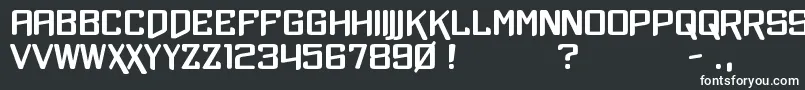 Шрифт Xtrchr – белые шрифты на чёрном фоне