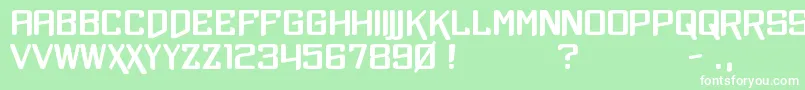 Xtrchr Font – White Fonts on Green Background