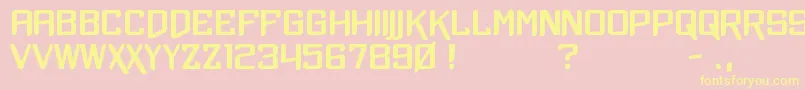 Saiba mais sobre a fonte Xtrchr Fonte Xtrchr – fontes amarelas em um fundo rosa