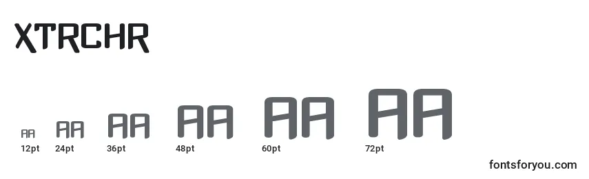 Xtrchr Font Sizes