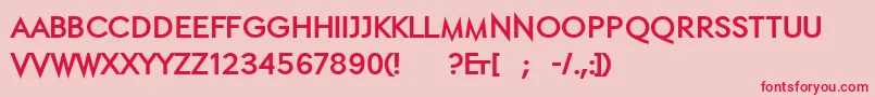 Ethblackethon Font – Red Fonts on Pink Background